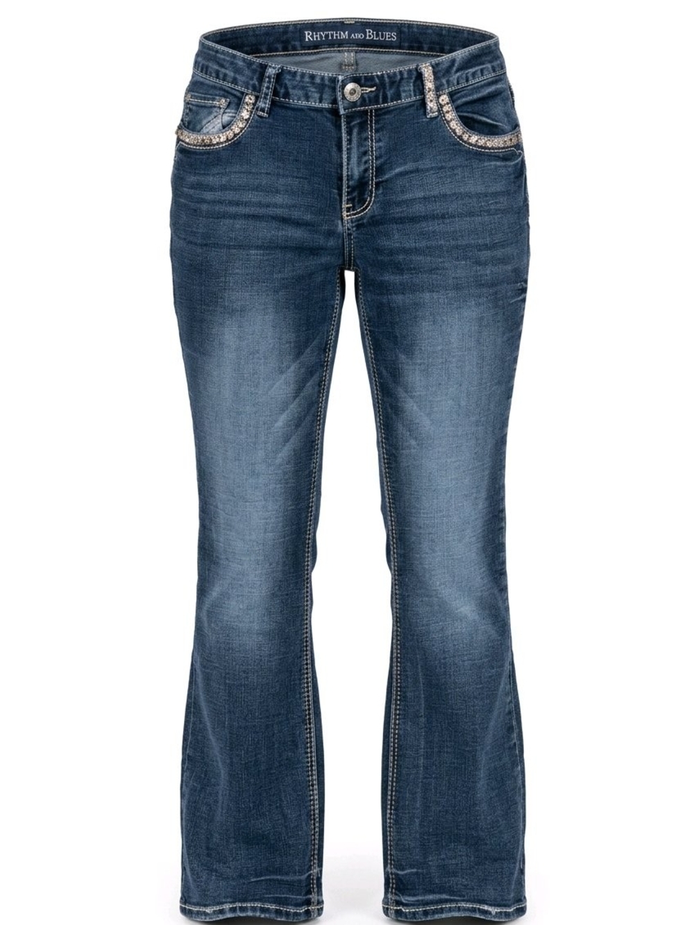 Rhythm in Blues Women's Size 14 Short Jeans - 36x29 Bootcut Modern Fit
